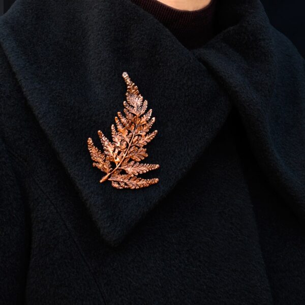 Broche de cobre Helecho