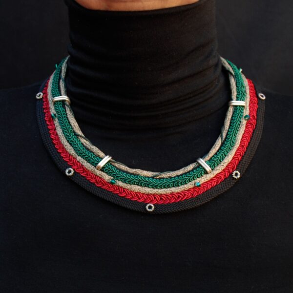 Collar étnico de cordones Masai
