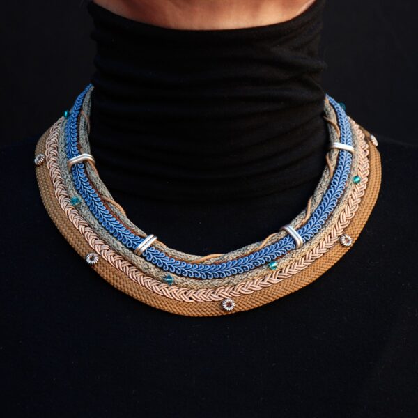 Collar étnico de cordones Nuba