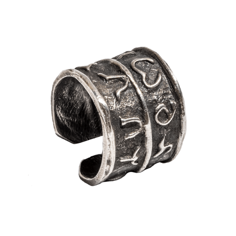 anello argento nero