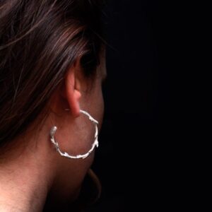 Pendientes de plata Almendro