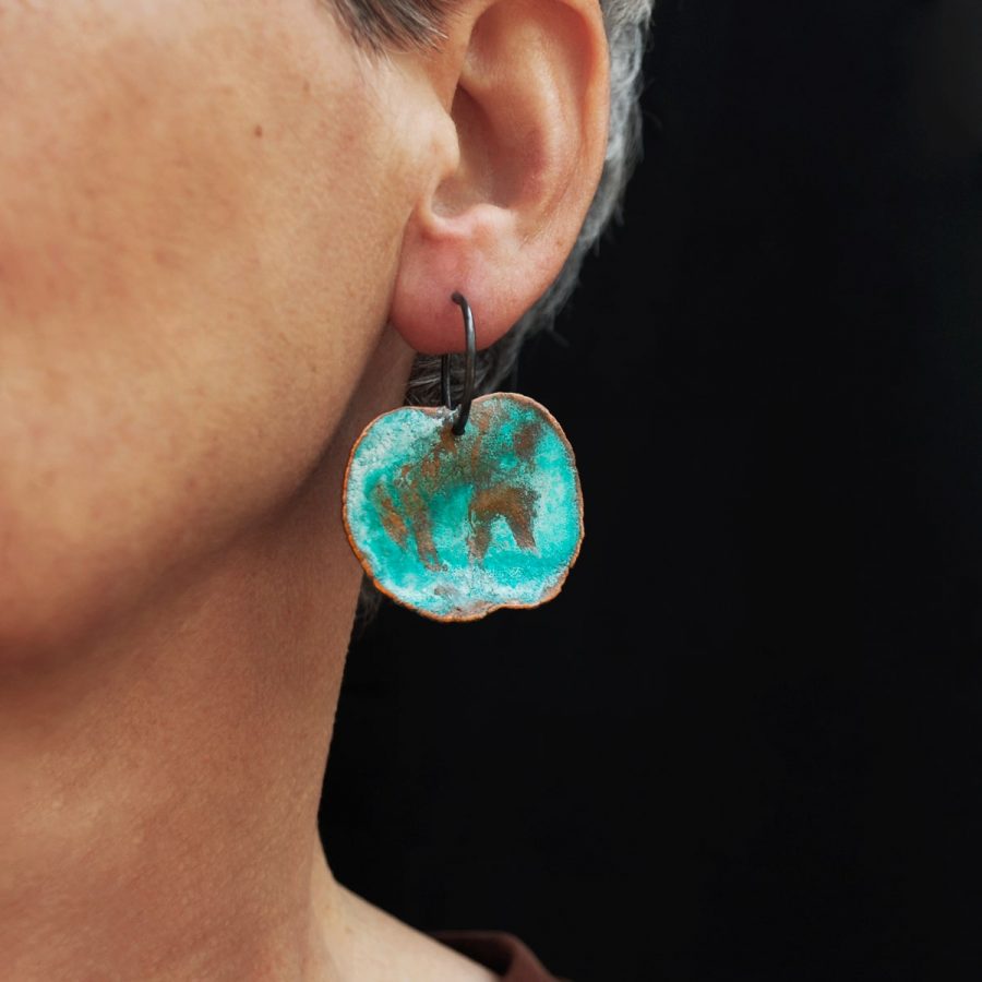 pendientes verdes