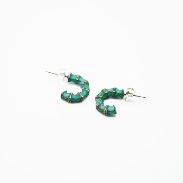 Pendientes de latón y plata Graeca
