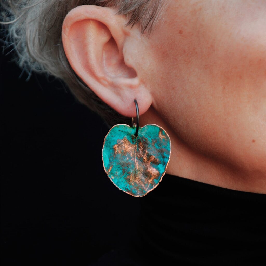 pendientes para regalar en forma de hoja