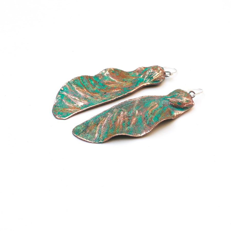 pendientes verdes