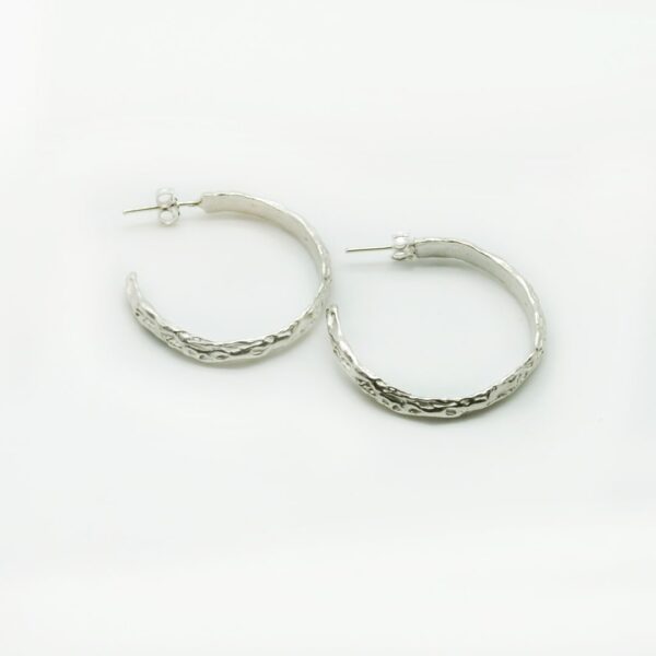 Pendientes de plata Magma