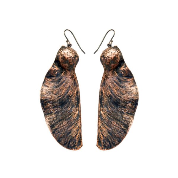 Pendientes de cobre y plata Arce